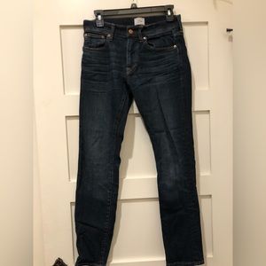 Jcrew Jeans. Men’s 250 skinny dark wash. 28/30